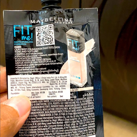 Maybelline New York FIT me! Shade-Ivory 115 - Picture 4 of 5